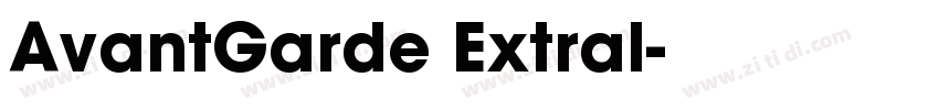 AvantGarde Extral字体转换